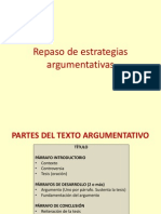 Repaso de Estrategias Argumentativas