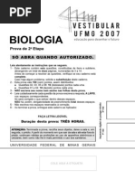 UFMG 2007 Biologia I