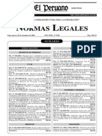 Reglamento de Seguridad y Salud en El Trabajo, Decreto Supremo No 009-2005-TR Del 28 de Octubre Del Año 2005.