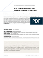 SilvaC et al. (2011) Formas jurídicas no terceiro setor brasileiro - estatuto legal, evidências empíricas e formalismo