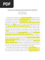 Language Change and Language Contact Thomason