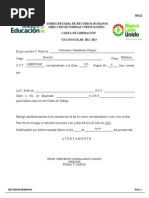 Modelo Carta de Liberacion  Business
