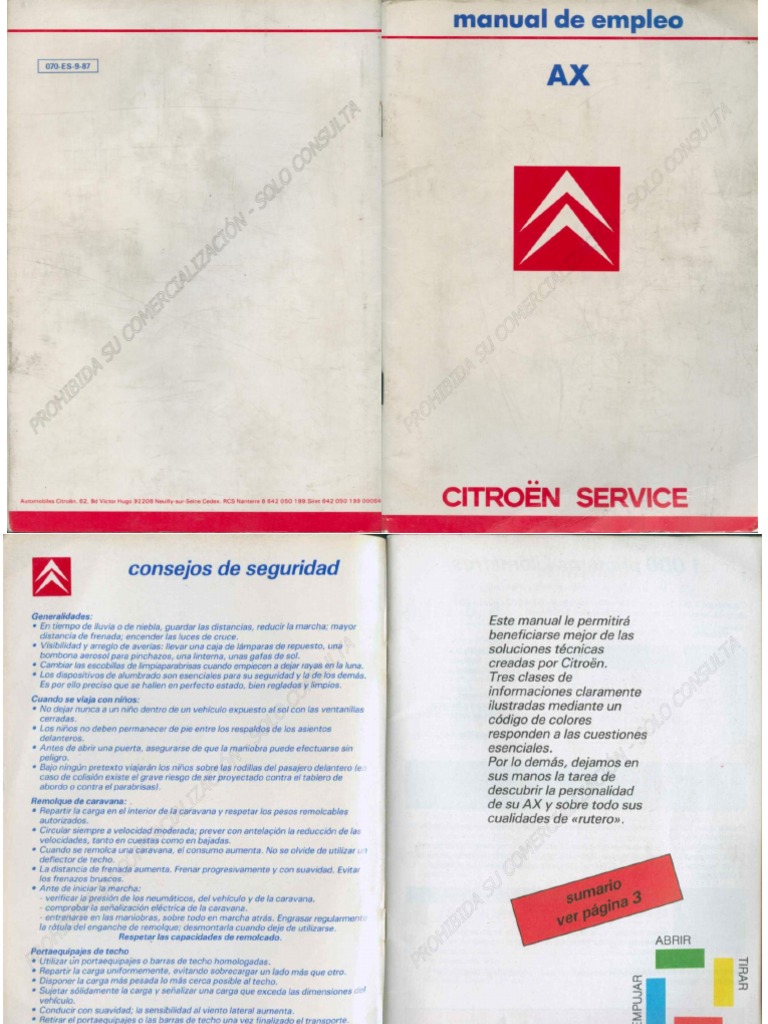 Manual Usuario Citroen AX