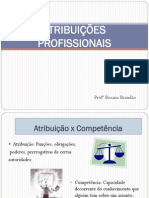 ATRIBUIÇÕES PROFISSIONAIS - Completa