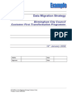 CHAMPS2 M P3 EXAMPLE Data Migration Strategy (Customer First)