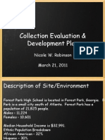Collection Evaluation Development Plan