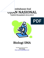 Pembahasan Soal UN Biologi SMA 2013