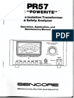 Sencore Powerite pr57  Manual