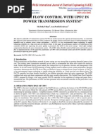 Power Flow Control With Upfc in Power Transmission System