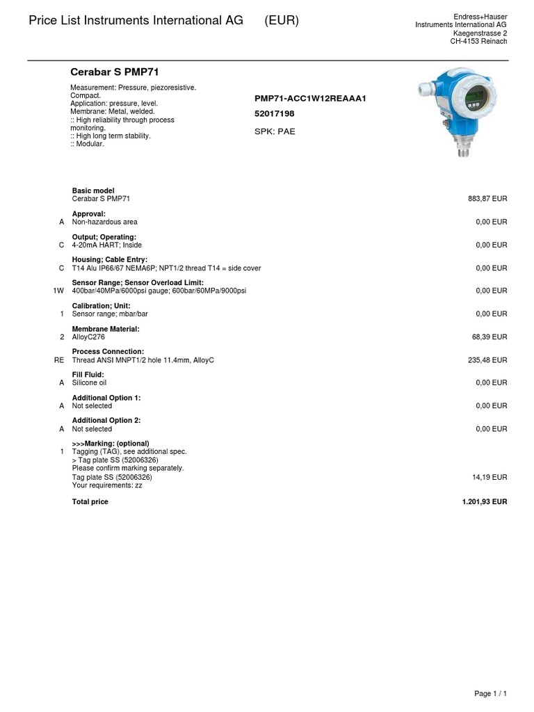 PMP71 | PDF
