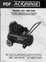 Blackridge BRC180 Air Compressor Supercheap Auto Manual