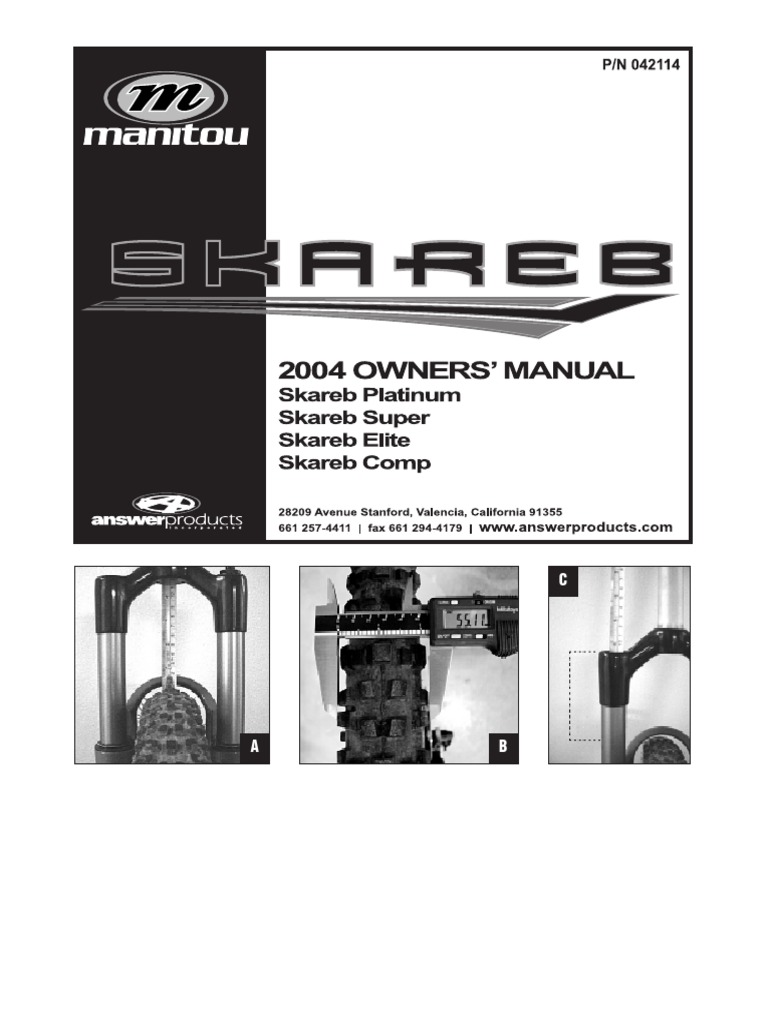 Manitou Skareb Fork Installation Guide | PDF | Tire | Vehicle