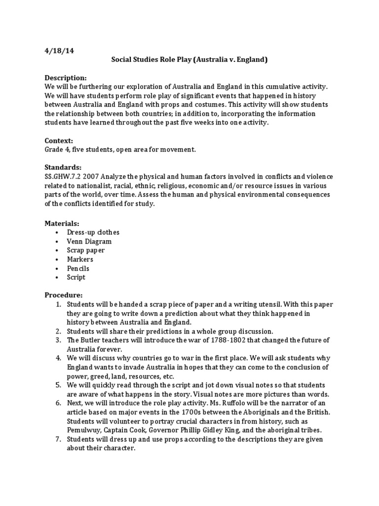 Social Studies Lesson Plan | PDF | United Kingdom | Lesson Plan