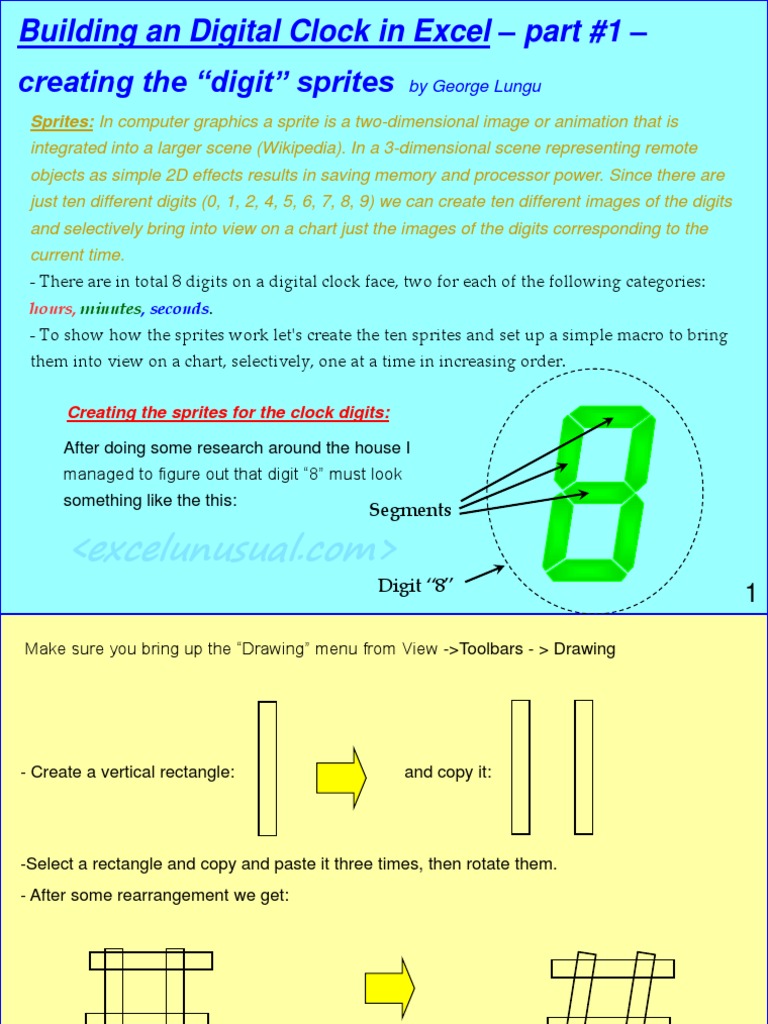 Digital Clock Tutorial 1 | PDF | 2 D Computer Graphics | Computer Graphics