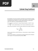 Drag Coefficient of A Cylinder Solidworks