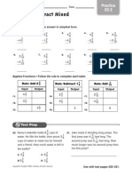 Add and Subtract Mixed Numbers: Practice 20.2