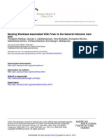 Nursing Workload Associated With Fever in The General Intensive Care Unit