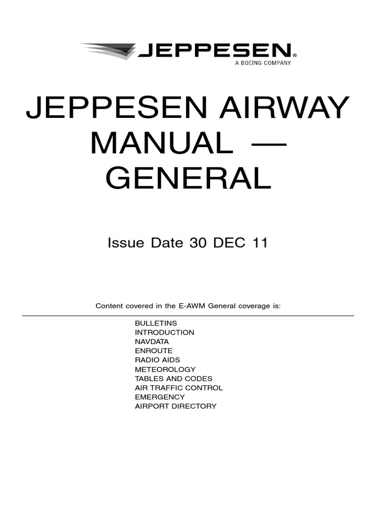 Jeppesen Airway Manual PDF Aviation Aerospace