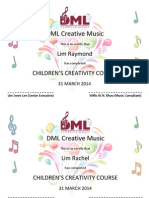 DML Creative Music: Lim Raymond Children'S Creativity Course