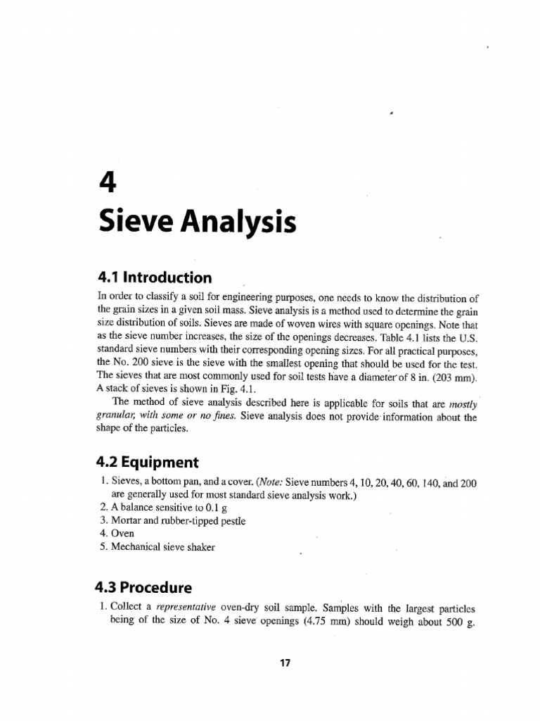 Sieve Analysis