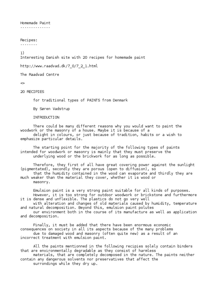 Natural Paint PDF Lime (Material) Paint