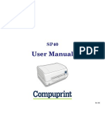 Pass Book Um Compuprint Sp40 de