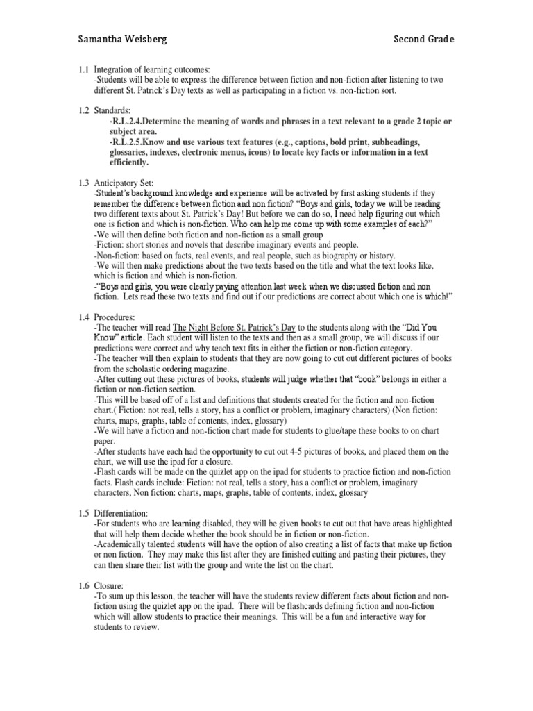 Samantha Weisberg Second Grade | Non Fiction | Educational ...