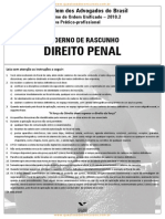 Fgv 2010 Oab Oab Segunda Fase Direito Penal Prova