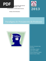 Paradigma Do Pensamento Do Professor