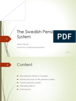 The Swedish Pension System: Albert Memeti Economics of Aging and Pensions