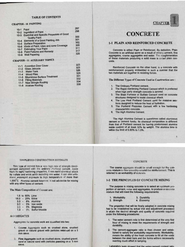 ESTIMATE by Max Fajardo Concrete Construction Aggregate