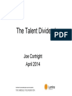 Talent Dividend Update - Joe Cortright