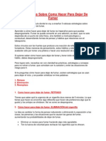 3 Estrategias Sobre Como Hacer Para Dejar de Fumar