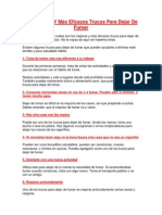 Los Mejores y Más Eficaces Trucos para Dejar de Fumar