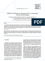 Influence of Surfactants On Absorption of CO2 in A Stirred Tank With and Without Bubbling