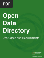 Open Data Directory - Use Cases and Requirements