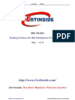  IBM WebSphere Portlet Factory 6 Certification