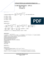 PROVA DE MATEMÁTICA EPCAR 2013 RESOLVIDA