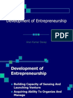 Development of Entrepreneurship