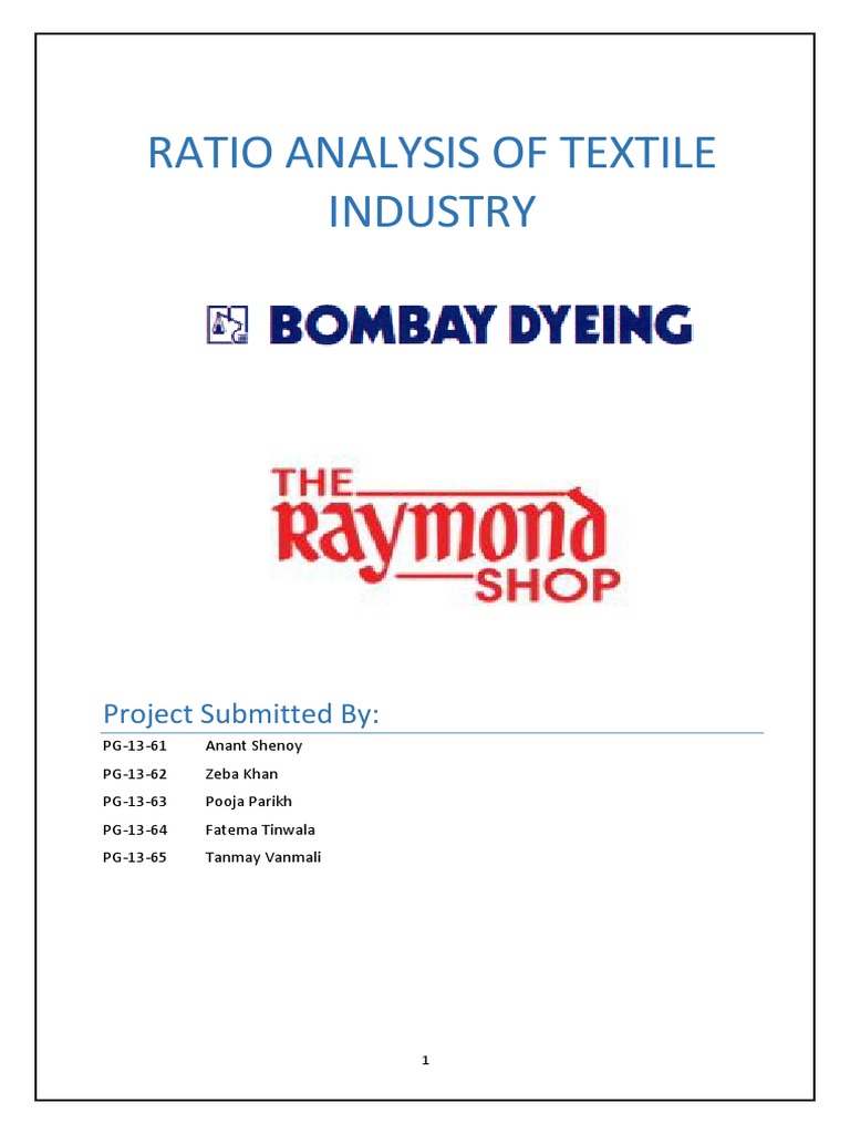 Ratio Analysis of Textile Industry Dividend Investing