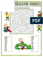 Past T - Irregular Verbs - (Starter at Plenary - Word Search)