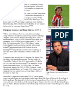 Atletico Madrid's European successes under Quique Flores and Diego Simeone