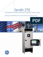DEA-405-SP - Zenith ZTE Series Low-Voltage Automatic & Manual Transfer Switches (Spanish)