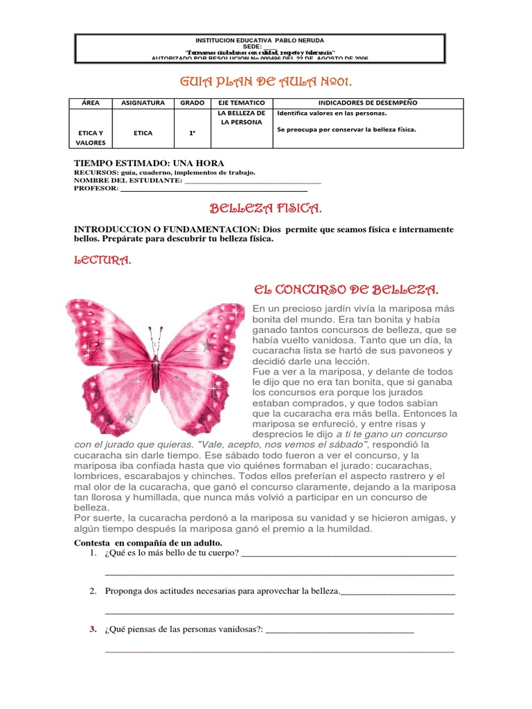 Guias De Etica Y Valores Grado Primero Maestros Adultos