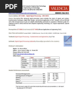 Syllabus EET 4190C - Digital Signal Processing - CRN 16952 - Fall 2012