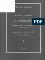 Francois Rabbath - Nouvelle Technique de La Contrebasse Volumen 1