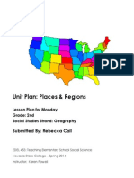 Unit Plan: Places & Regions: Submitted By: Rebecca Call