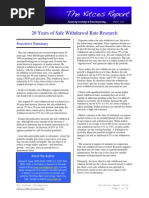 Download March 2012 issue of The Kitces Report - 20 Years of Safe Withdrawal Rate Research by Michael Kitces SN219079930 doc pdf