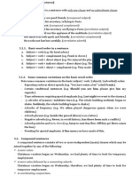 Sentence Types by Structure