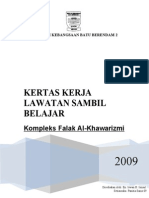 Kertas Kerja Lawatan Kompleks Falak